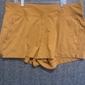 Athleta Trekkie North Shorts‎ Womens 20 Brown Hiking Gorpcore Stretch Ripstop